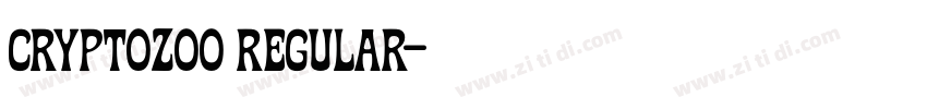 Cryptozoo Regular字体转换
